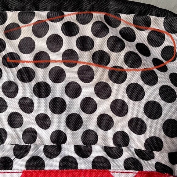 Disney Loungefly Minnie Mouse Polka Dot Bow Backpack Red White Black Girls Women - Picture 11 of 15